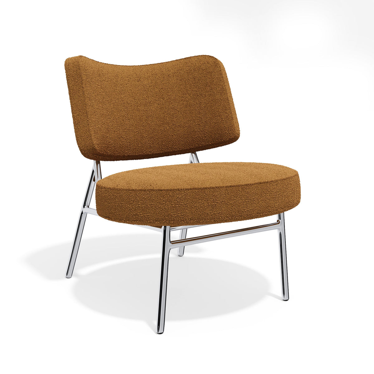 Sia Home - Fauteuil IGGY - Bouclette stof - Mosterd - 60.0 CENTIMETERScm