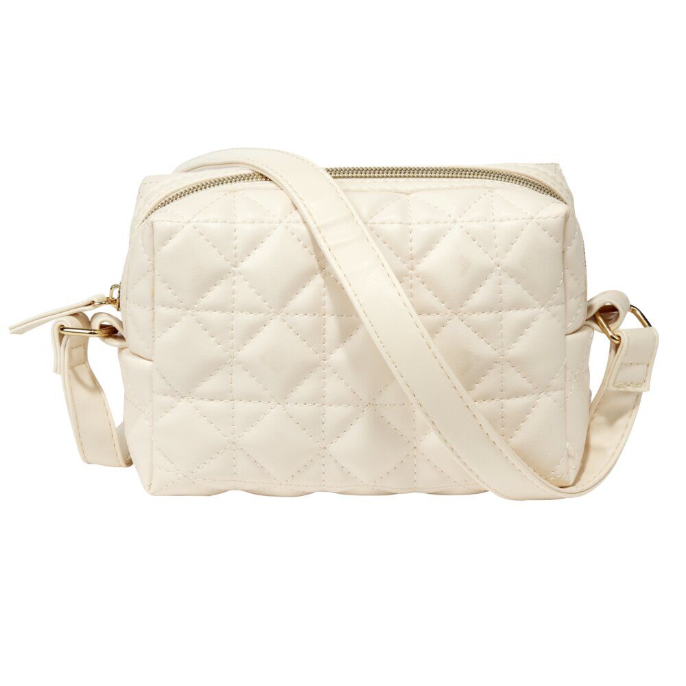 Sac à main bandoulière simili aspect capitonné 16x5,5xH11cm (3 modèles)