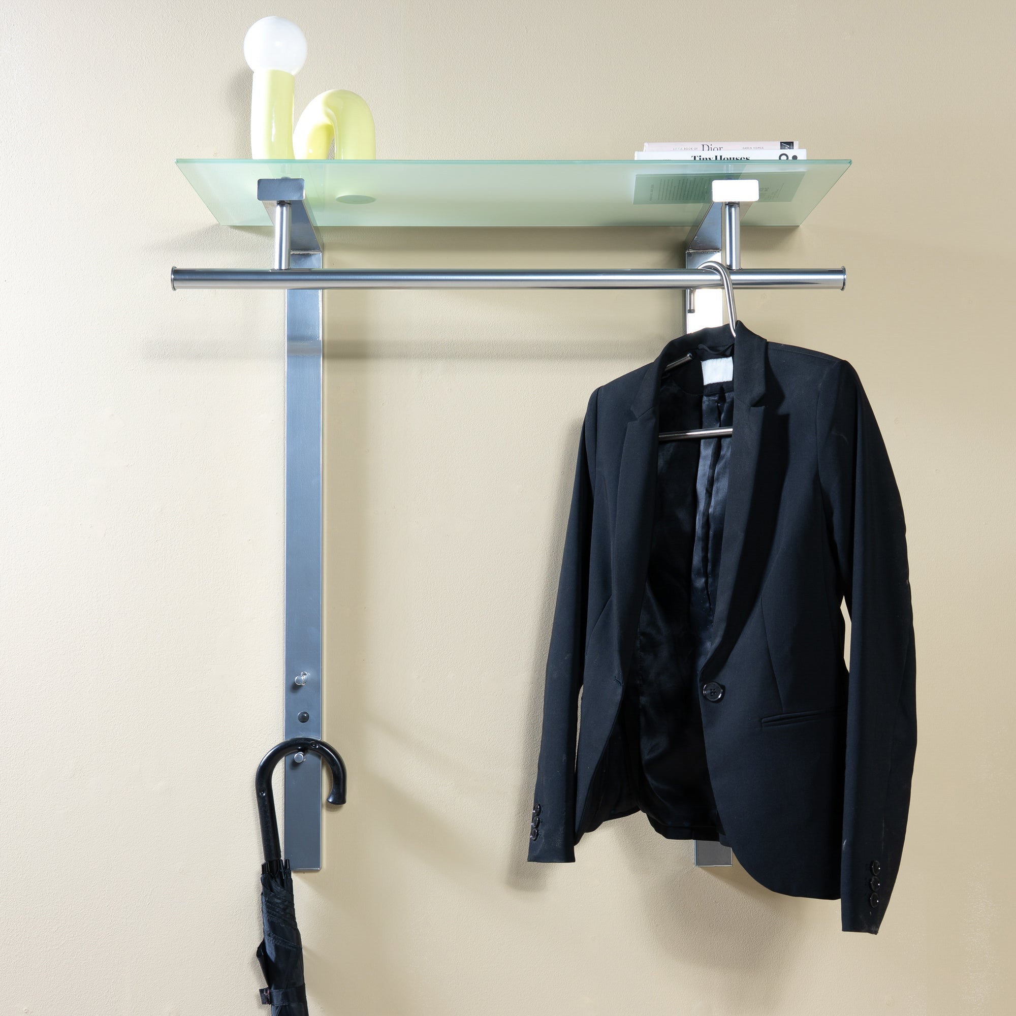 Spinder Design Dutch Wandkapstok - Nikkel