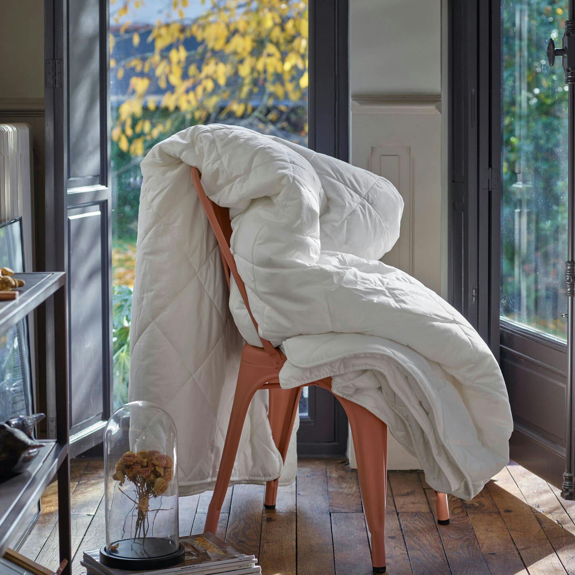 CAMELIA - Couette en en duvet et percale bio 140 x 200 cm