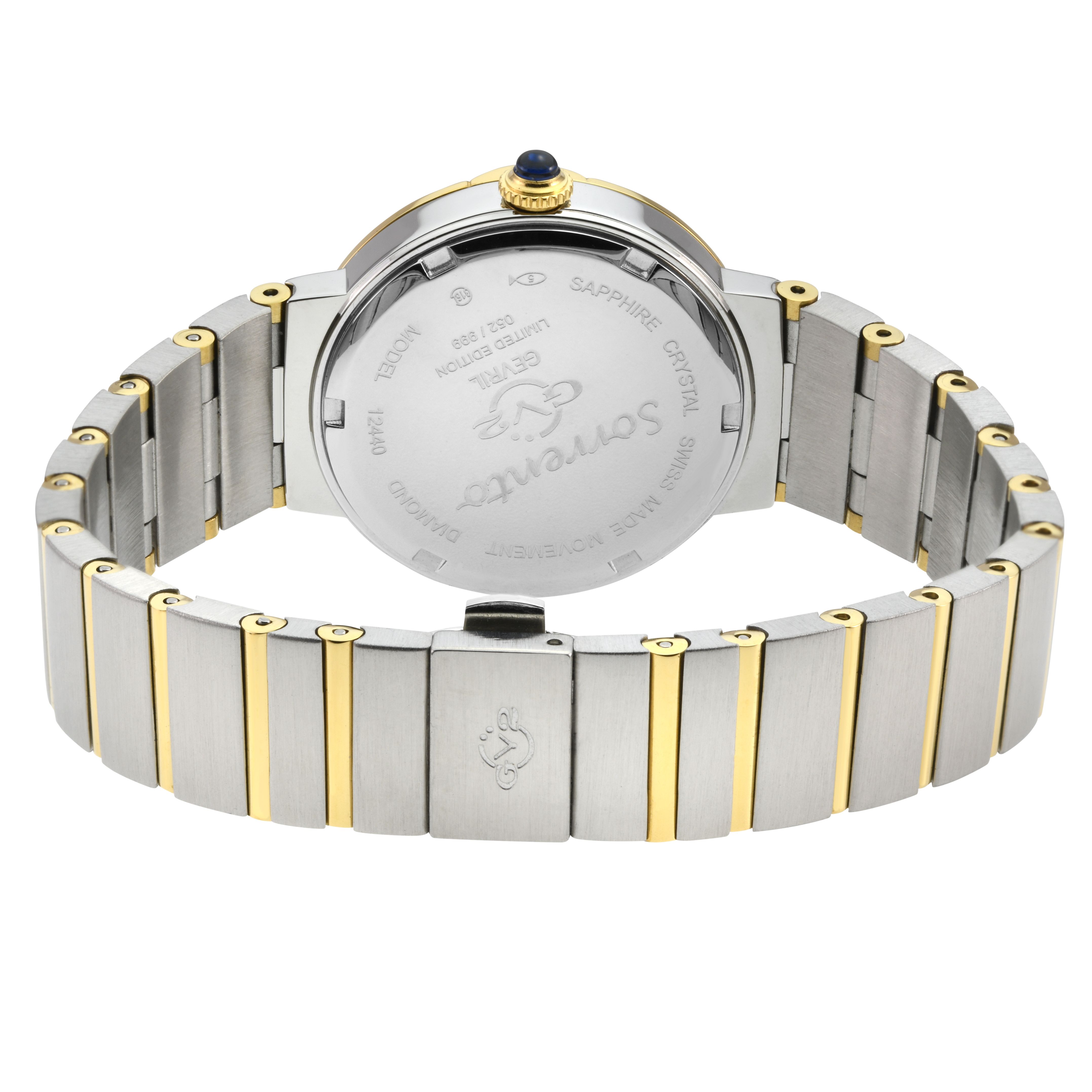 GV2 Sorrento, Swiss Quartz Watch, White MOP Dial, 316L Stainless Steel, and Sapphire Crystal