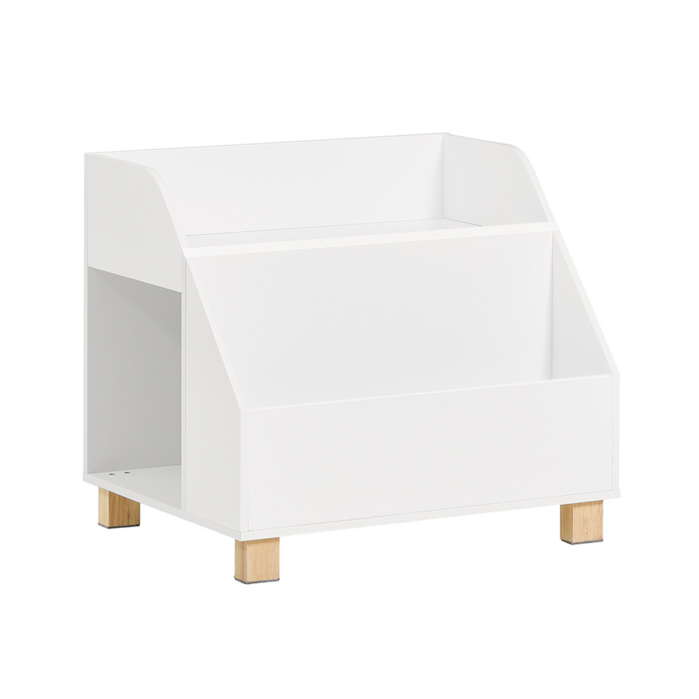 SoBuy Regał dziecięcy z 3 półkami Biały 60x48x53cm Nowoczesny KMB54-W