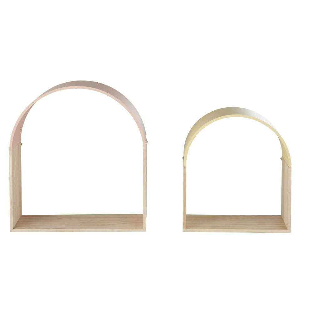 WYNWOOD - Etagères jaune et rose (x2)