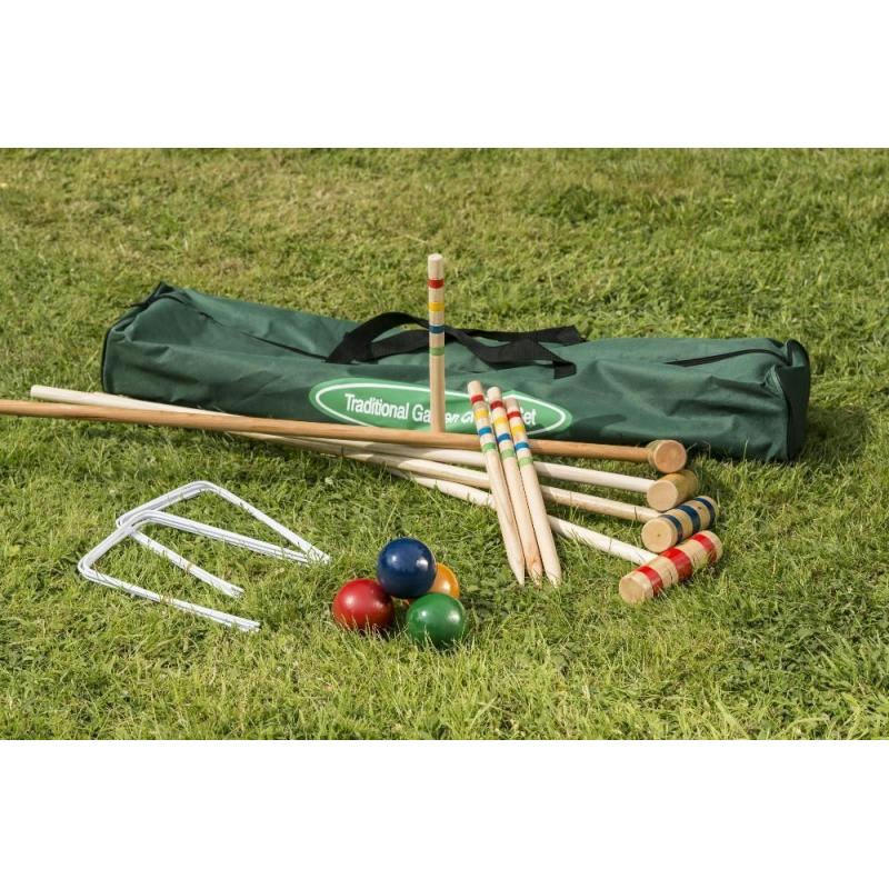 - Set de croquet familial en bois