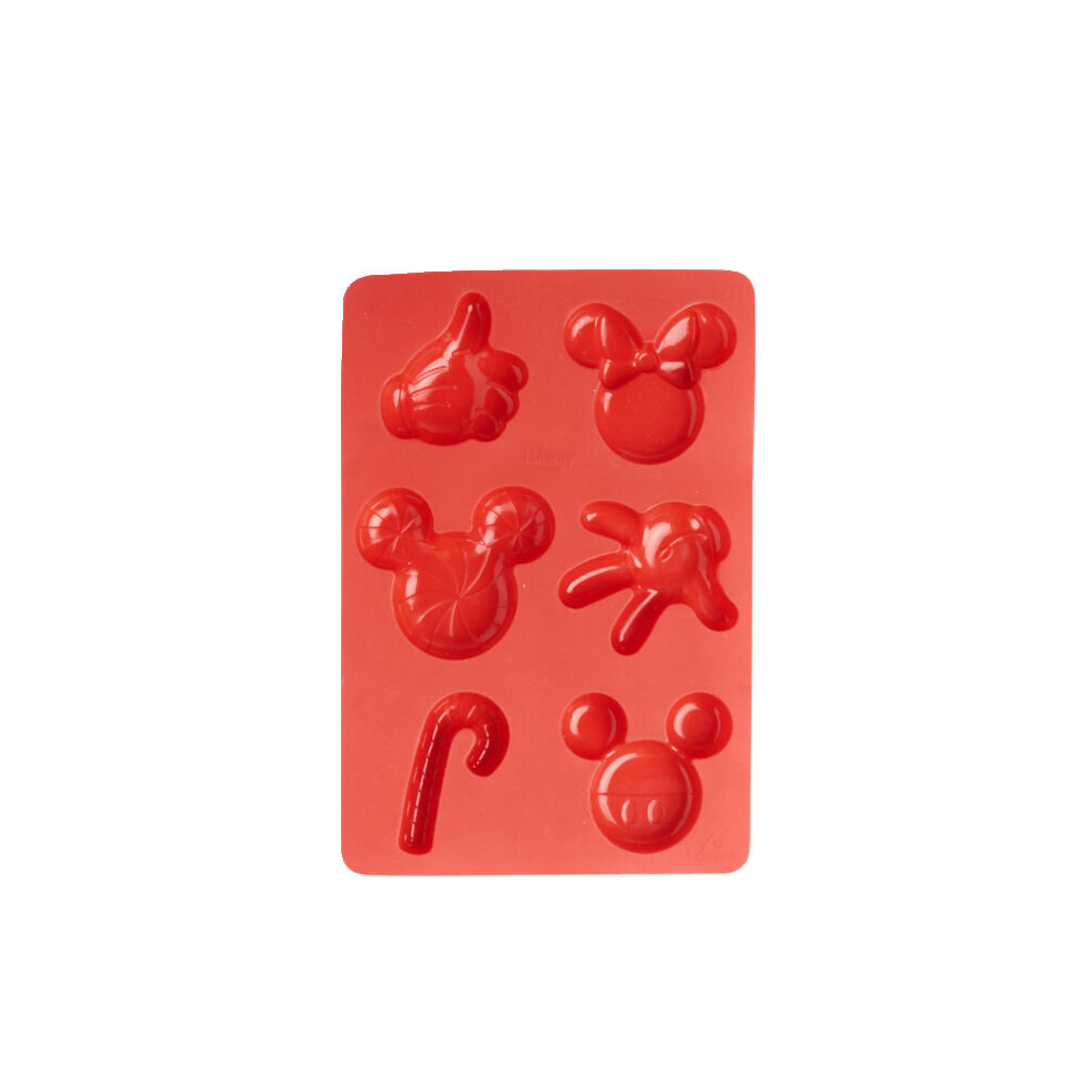 Moule à gâteau Mickey Disney silicone rouge 29x20xH3cm