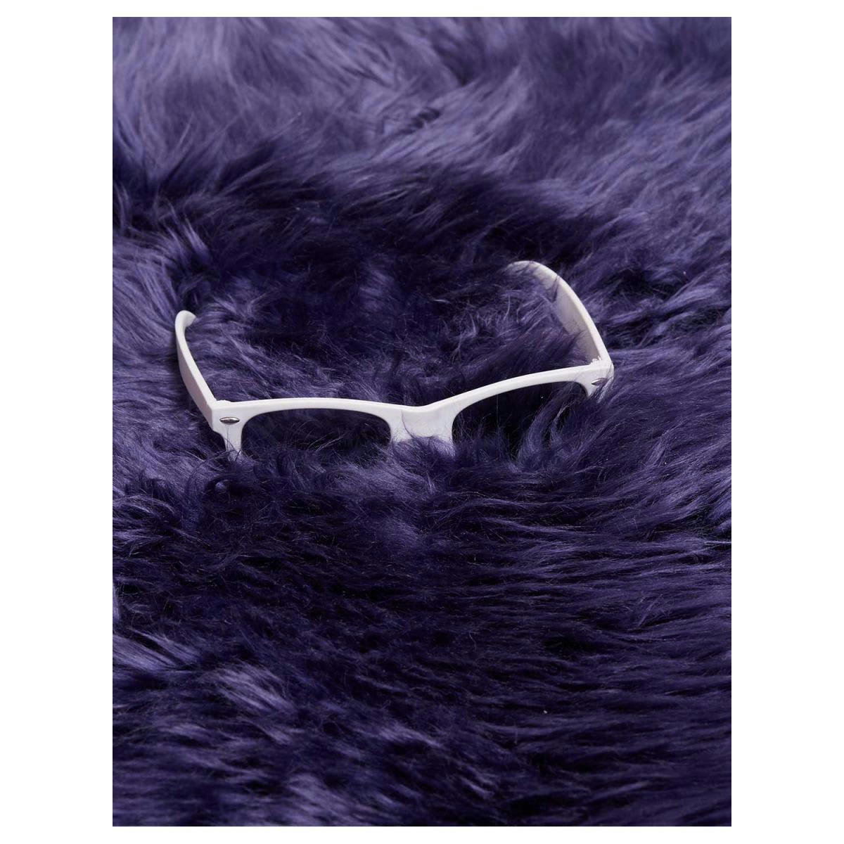 SHEPHERD - Tapis shaggy en peau de bête violet 60x95