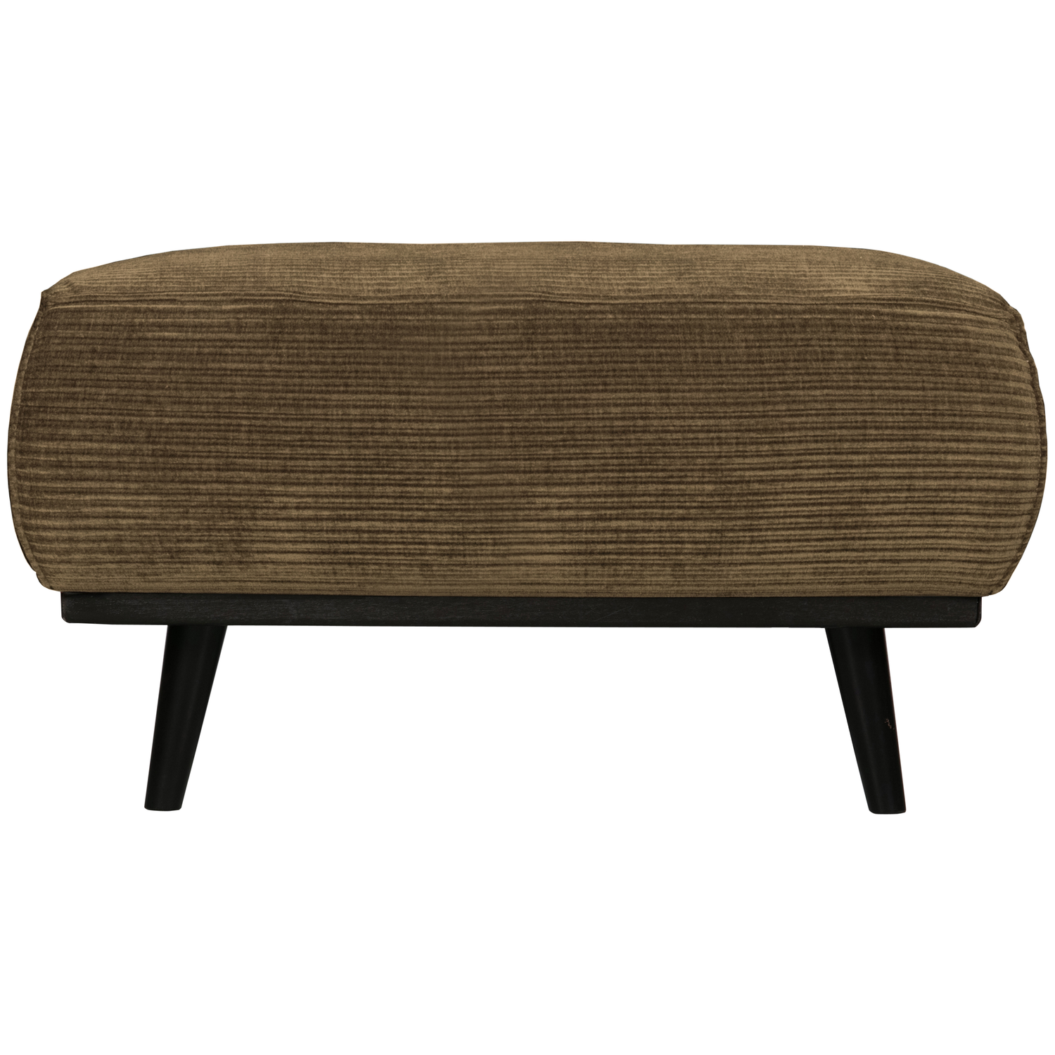 WOOOD hocker Statement - Brede Platte Rib - Rock - 40x80x55