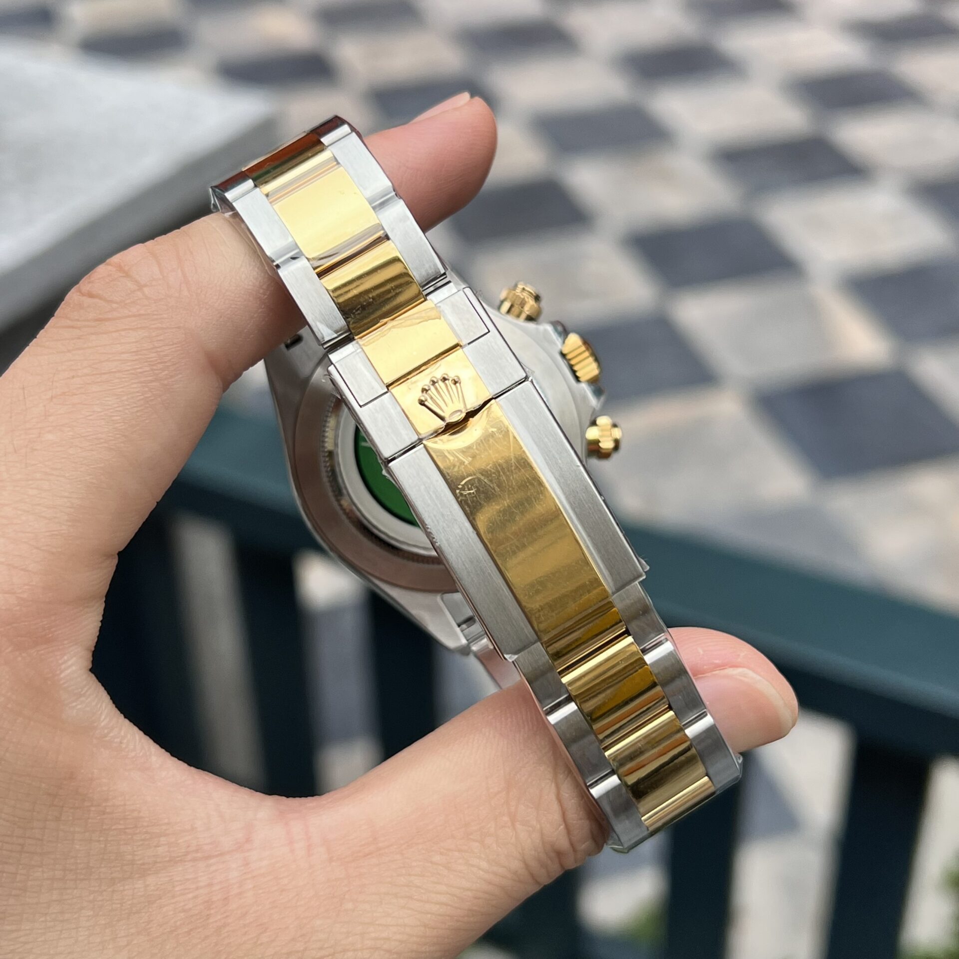 Rolex Daytona 126503 SS/YG Plated White Dial 40mm Oyster Super Clone