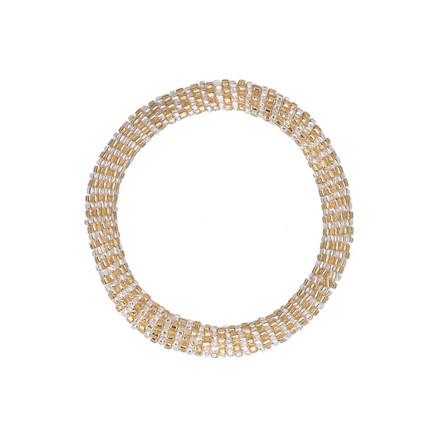 Manfield Gouden kralenarmband met details