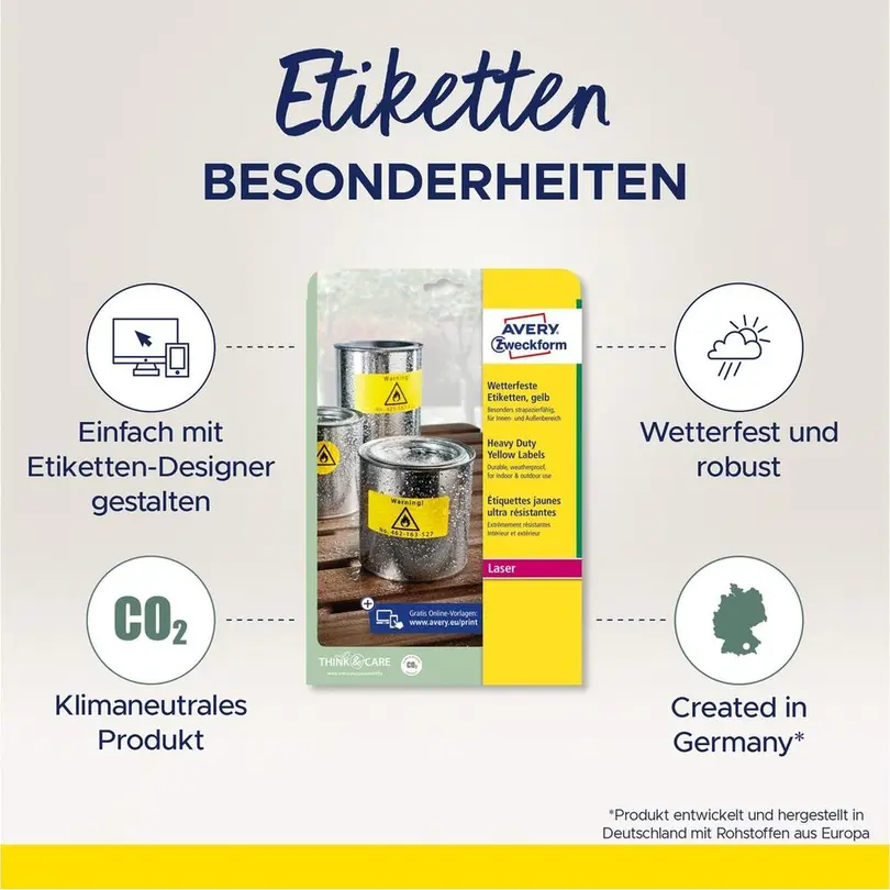 Etiketten 20er-Set L6128-20