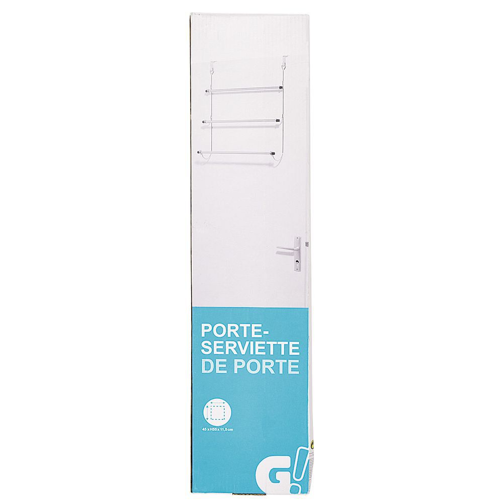 Porte serviette métal chromé