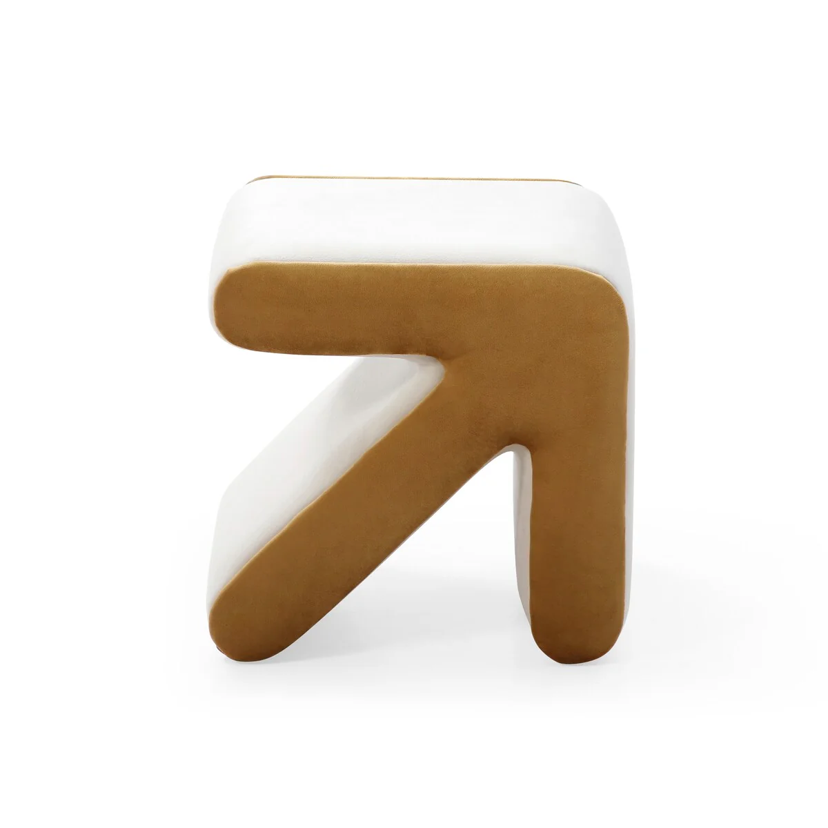 Modern Velvet Sofa Stool Kids Stool Shoe Bench Footrest Footstool Ottoman Coffee Table Arrow Design Handicraft Decoration