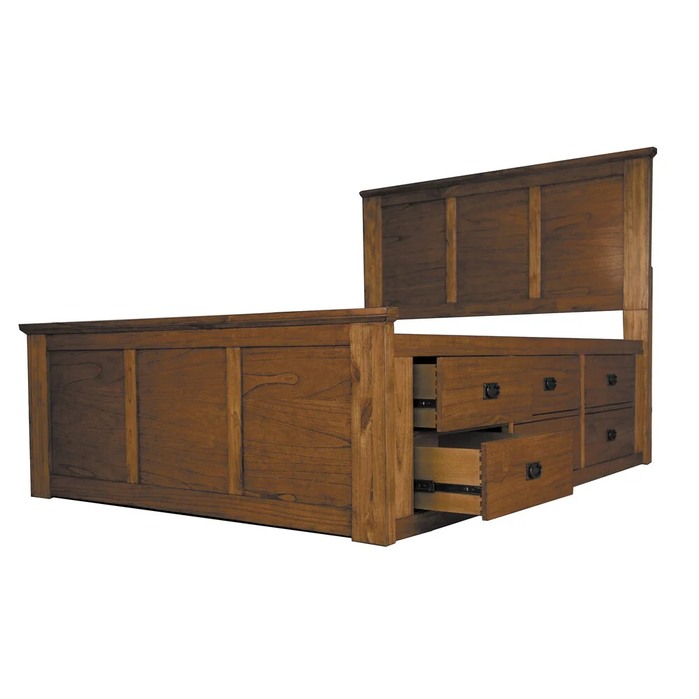 Aira 3-piece Solid Wood Queen Storage Bedroom Set