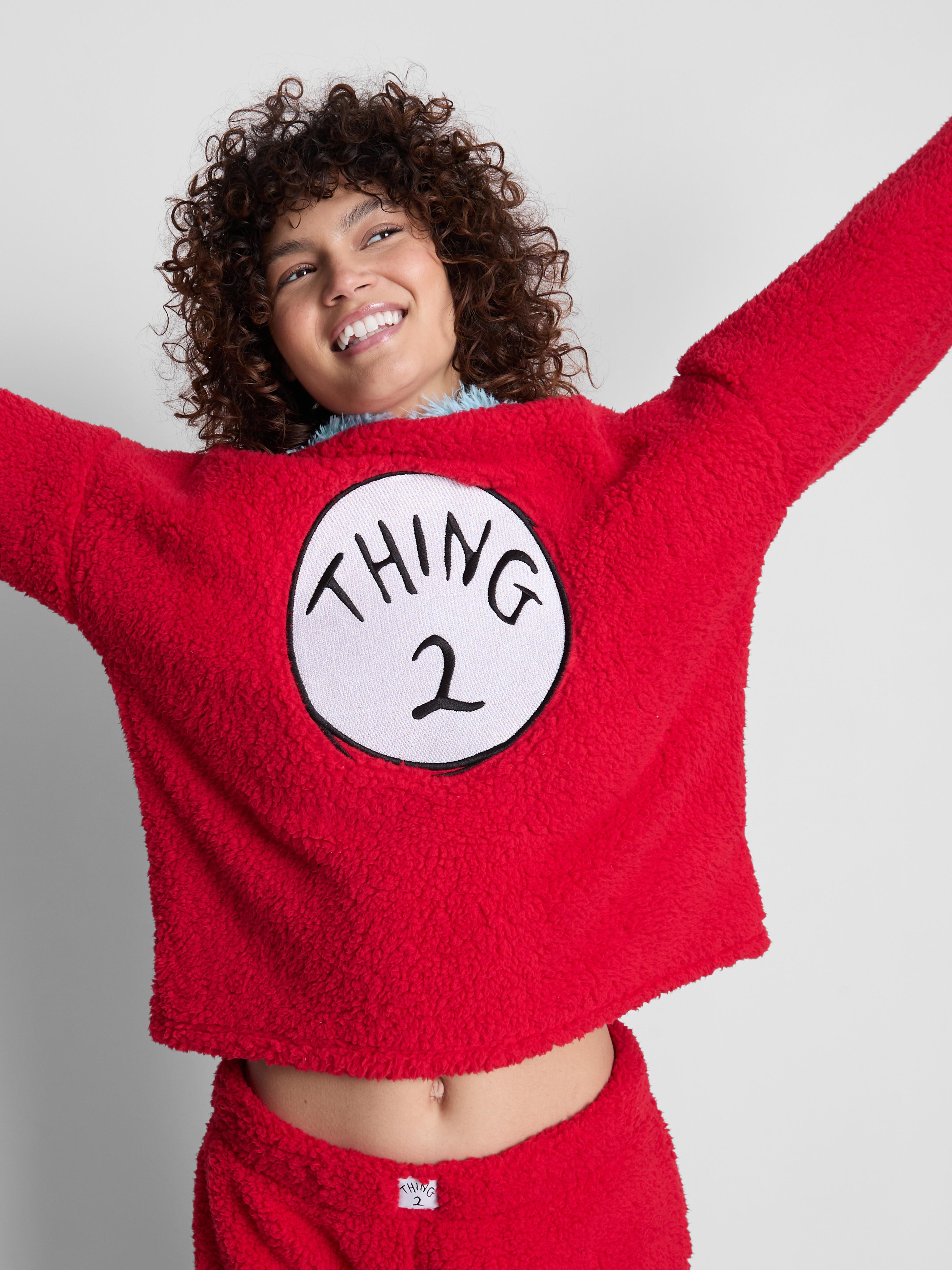 The Cat in The Hat Thing 2 Plush Pajamas