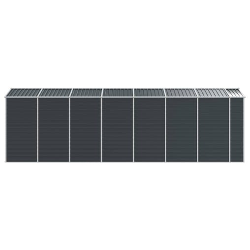 NNEVL Garden Shed Anthracite 191x640x198 cm Galvanised Steel