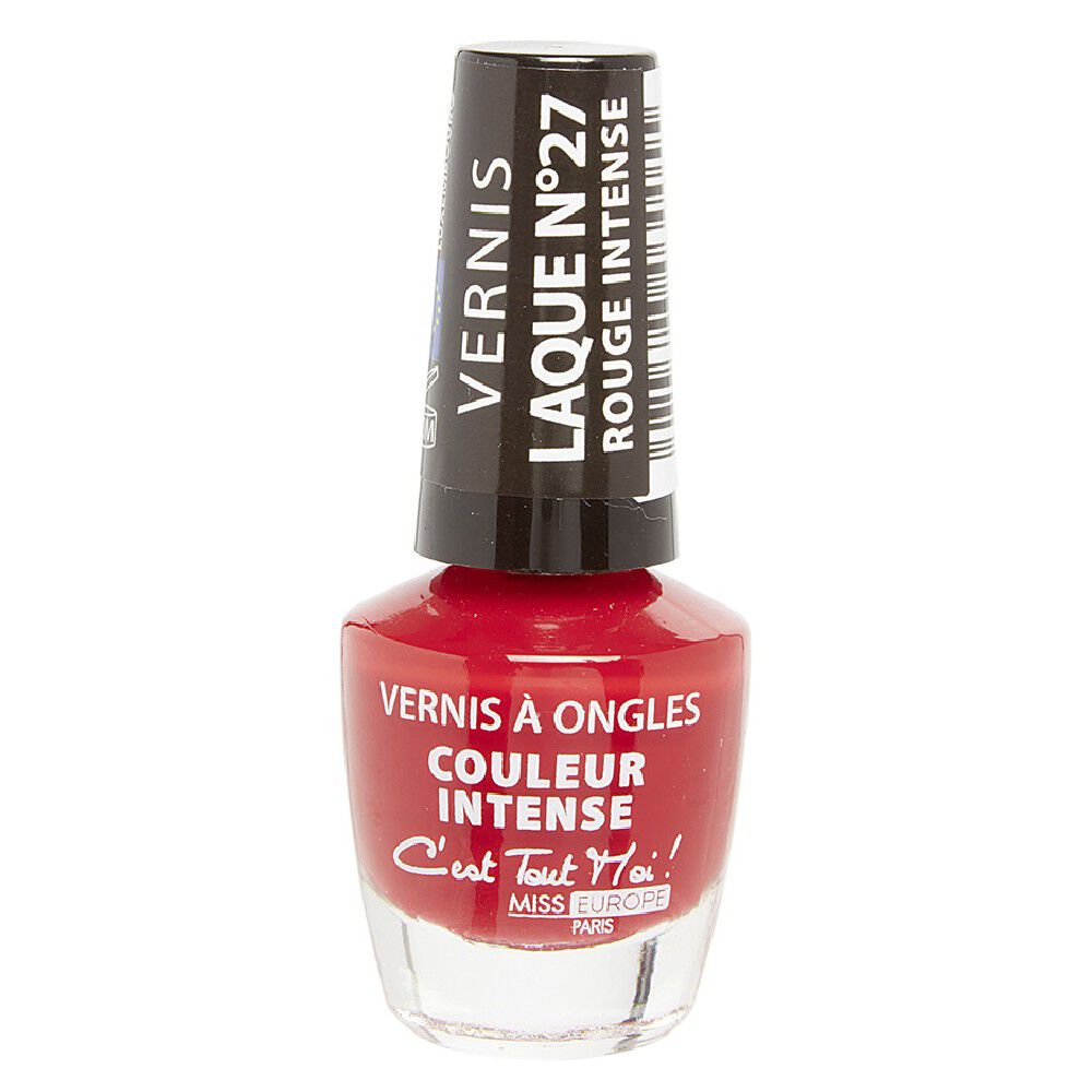 Vernis à ongles laqué rouge intense n°27