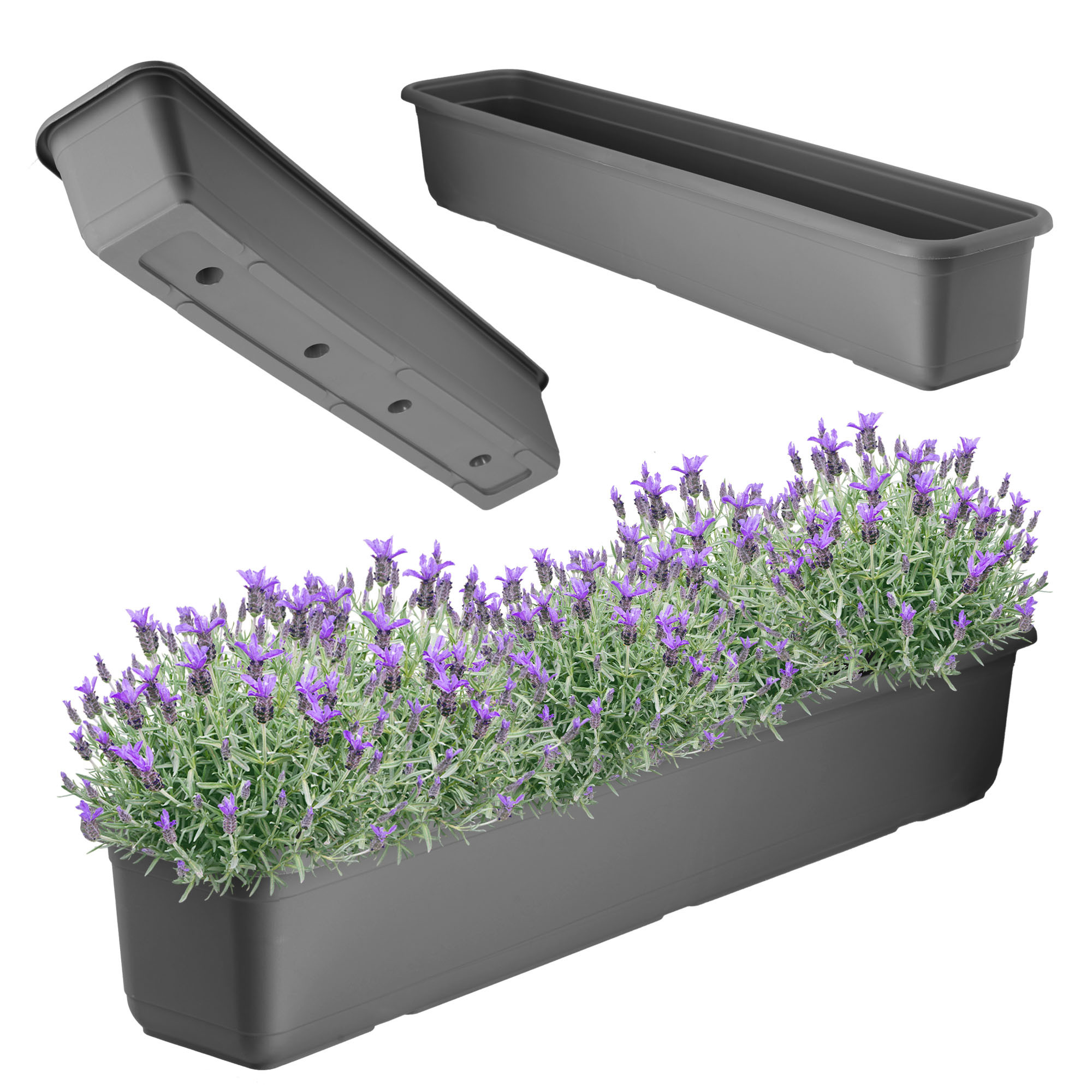 Kadax Skrzynka Balkonowa 80cm Doniczka Na Kwiaty
