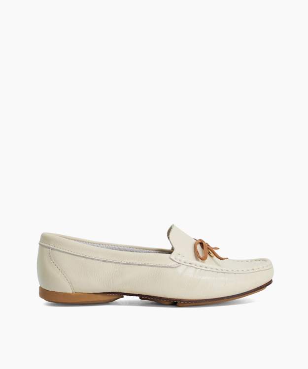 Grip White - Casual Leather Loafers