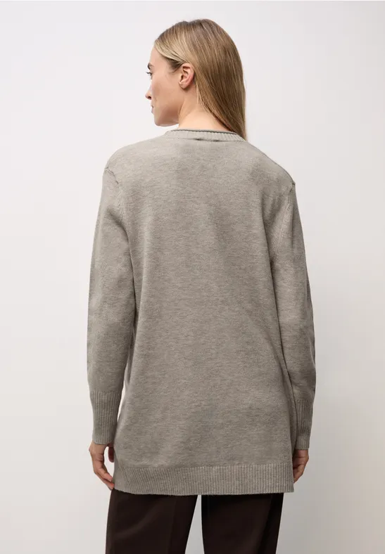 Cosy Cardigan mit Rollkante