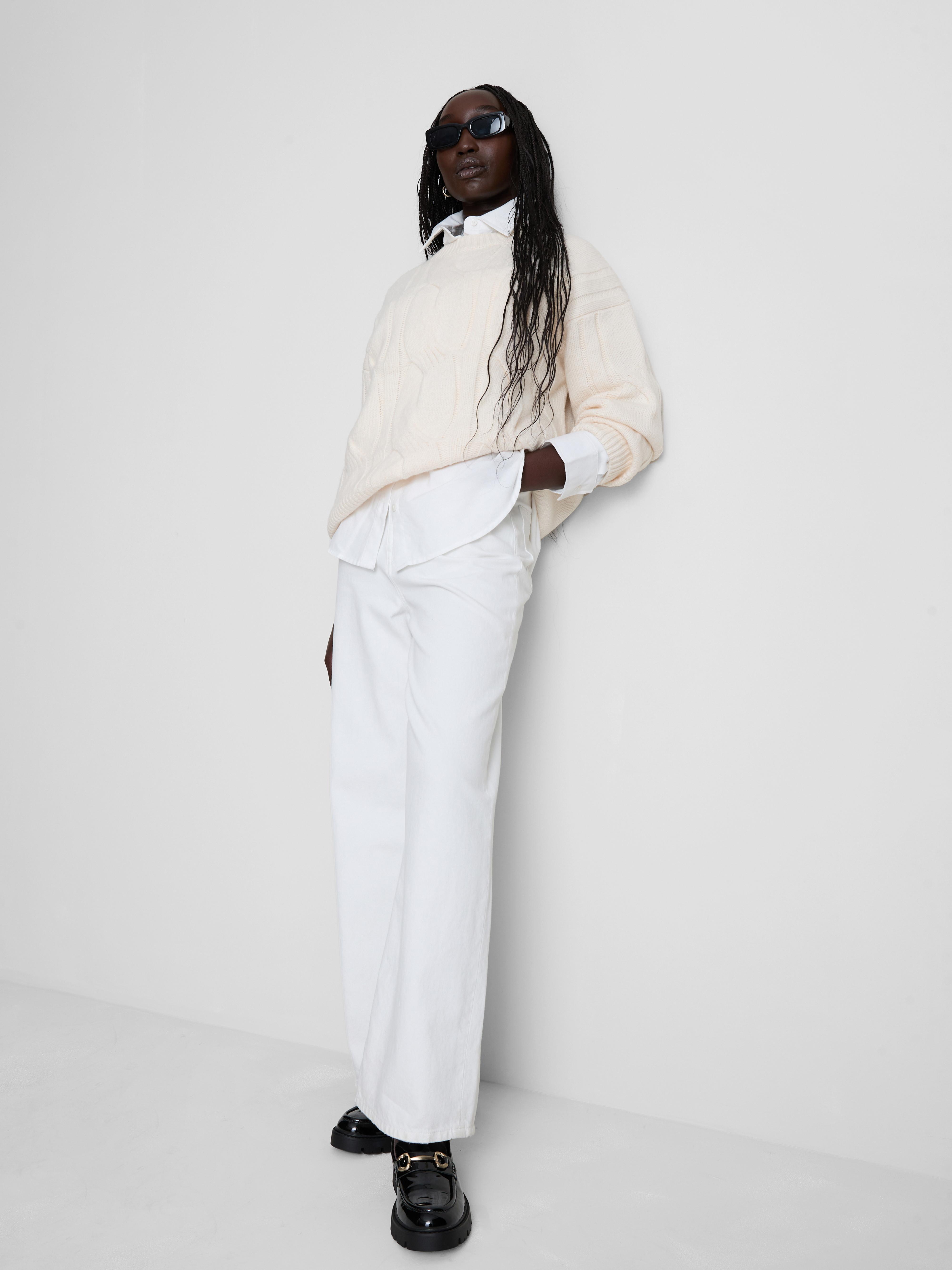 Essential Relaxed Cable Knit Sweater