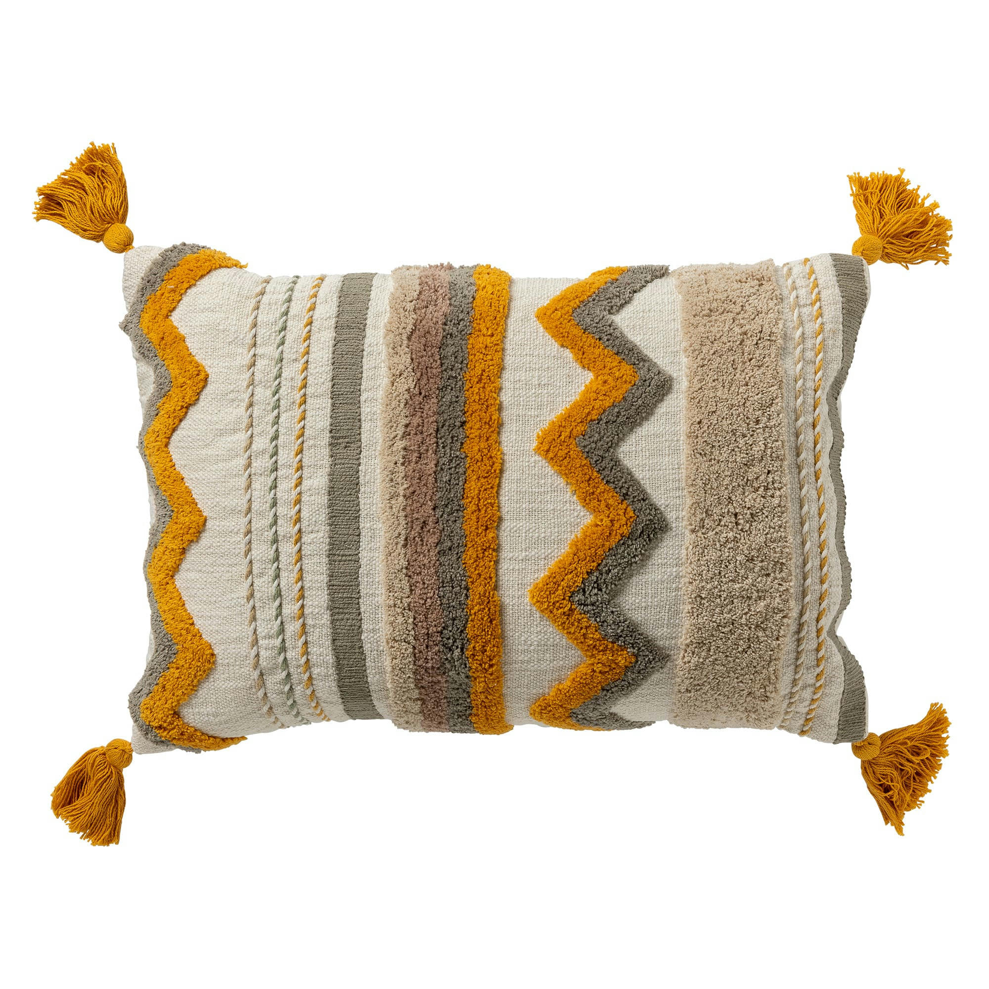 - Coussin - vert en coton 40x60 cm avec motif