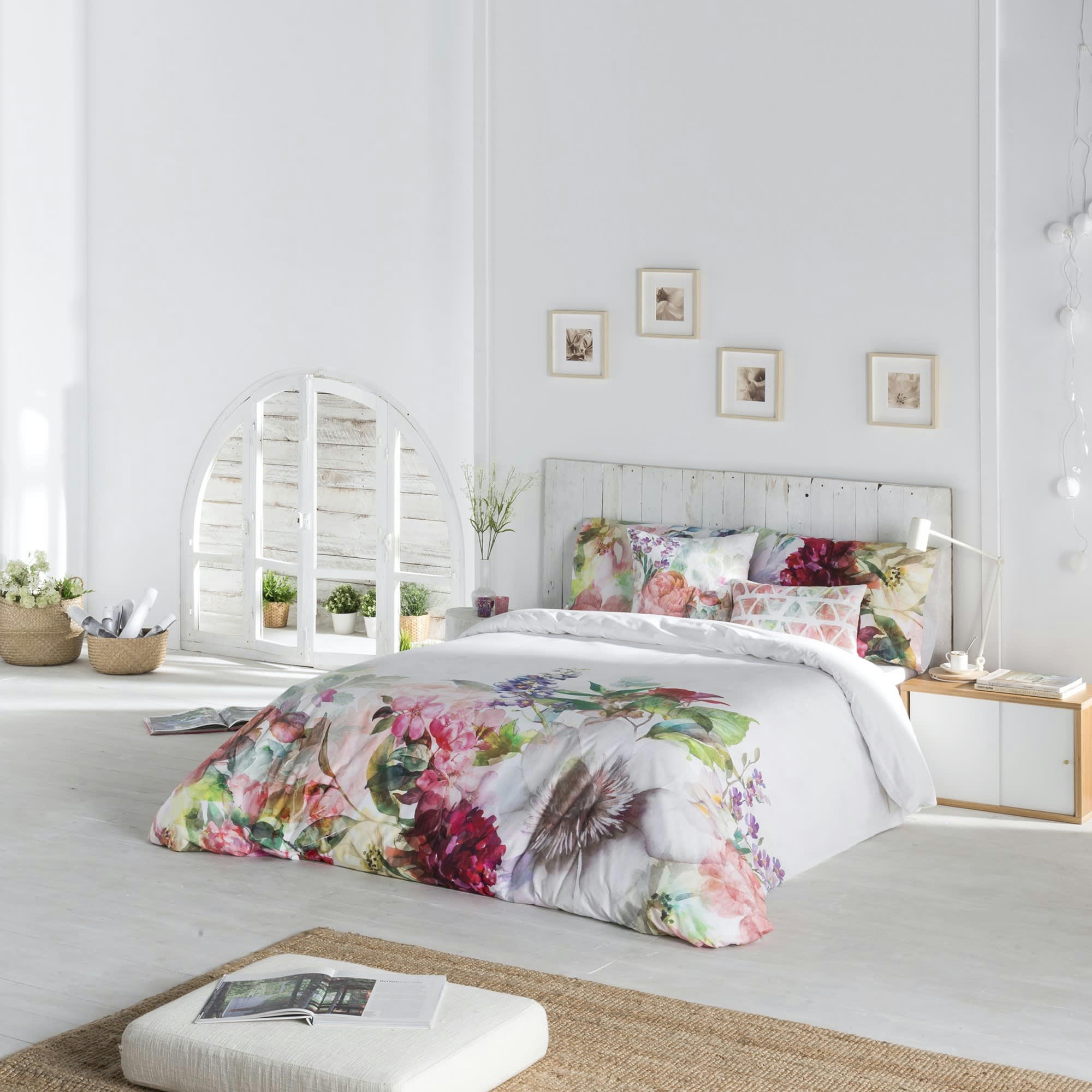 PEONY - Housse de couette imprimé en percale Coton Multicolore 260x240 cm