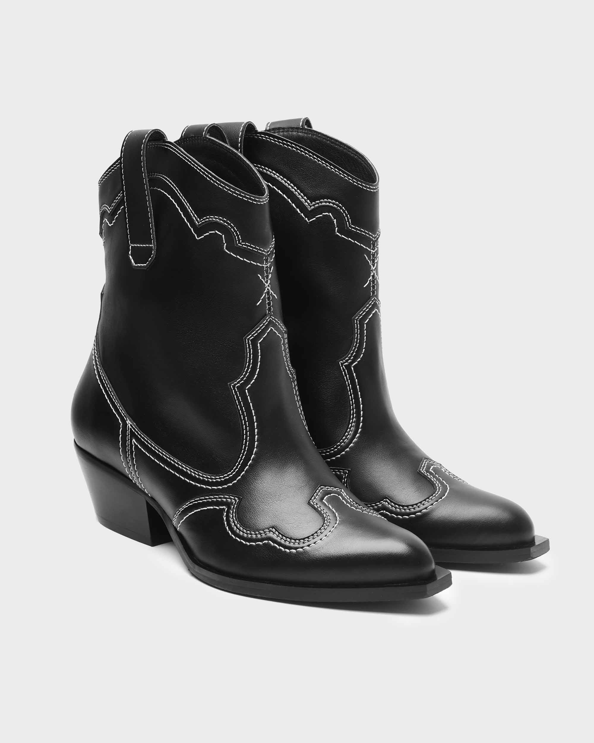 BOHEMA - Stitchy Cowboy Kowbojki, ze skóry roślinnej, polska rodzinna marka