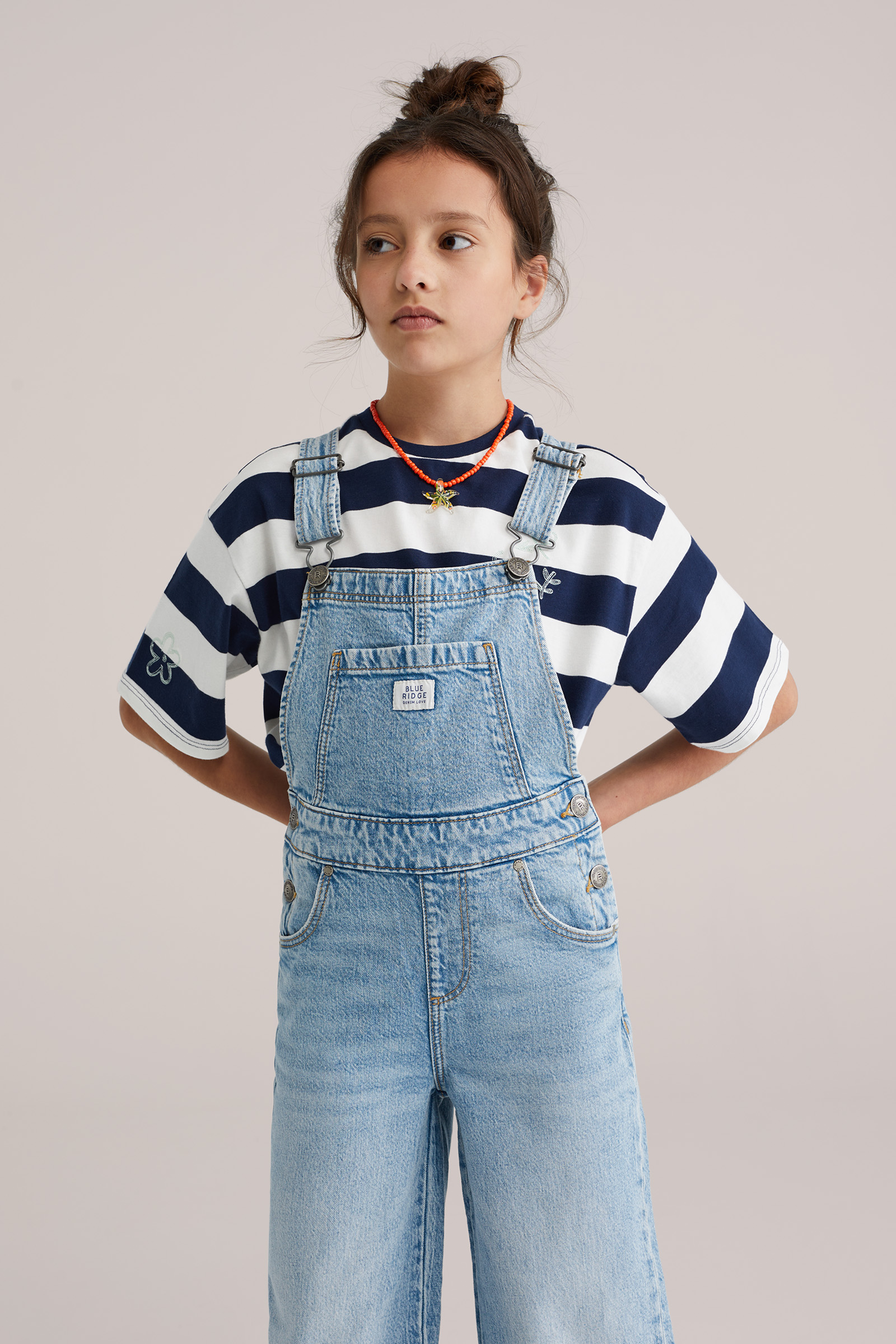 Meisjes relaxed fit tuinbroek