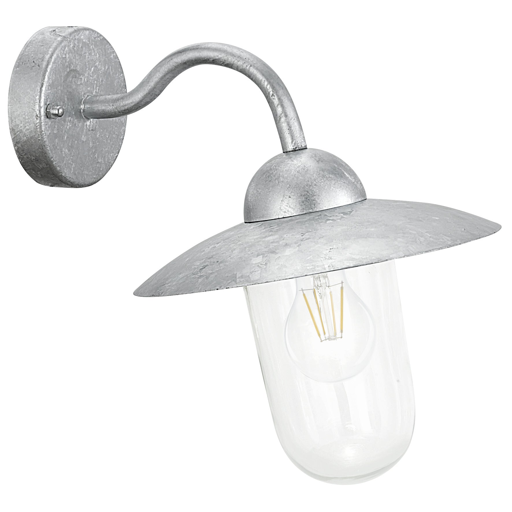 EGLO wandlamp buiten Milton - e27 - 31 cm - grijs