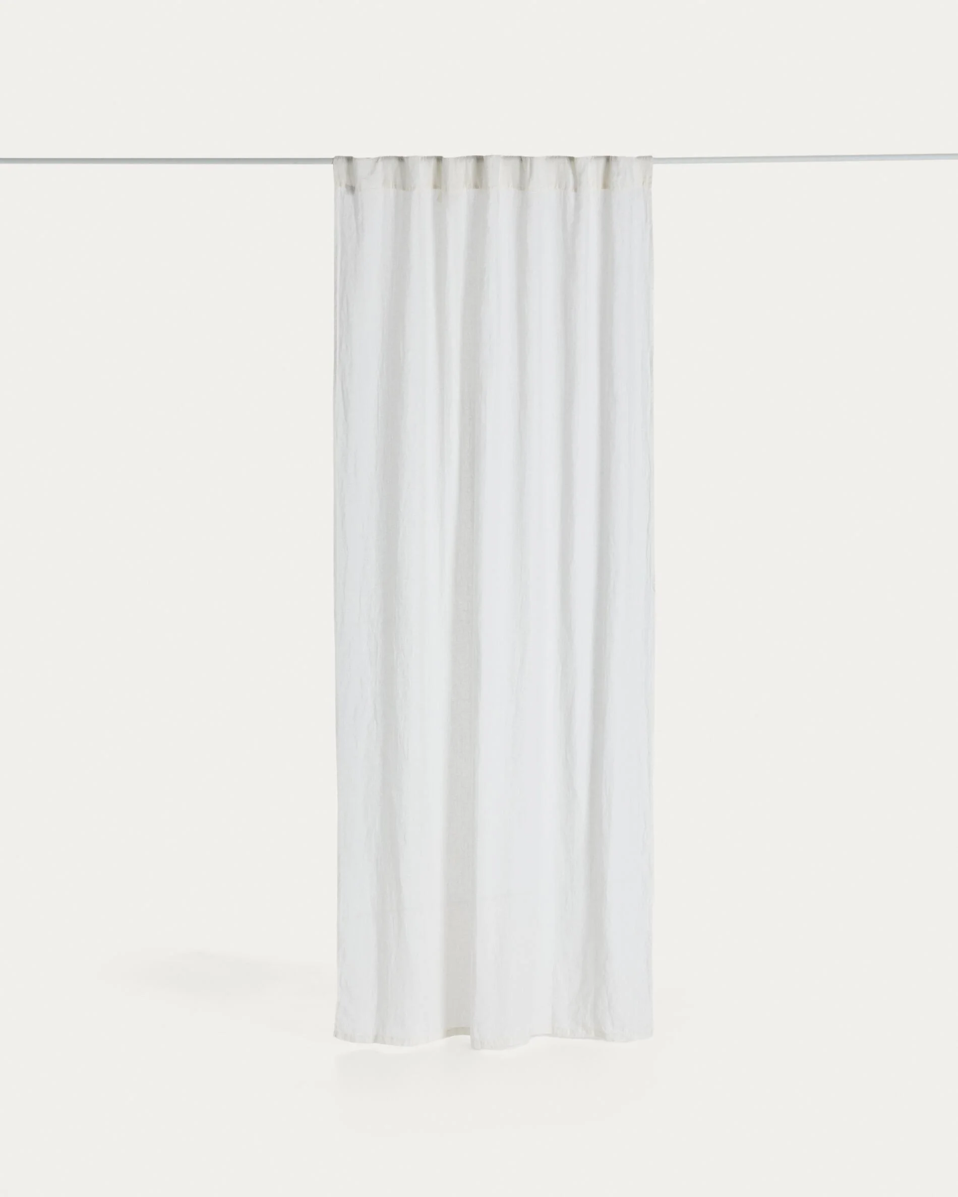 Nolira ecru linen blend curtain 140 x 270 cm