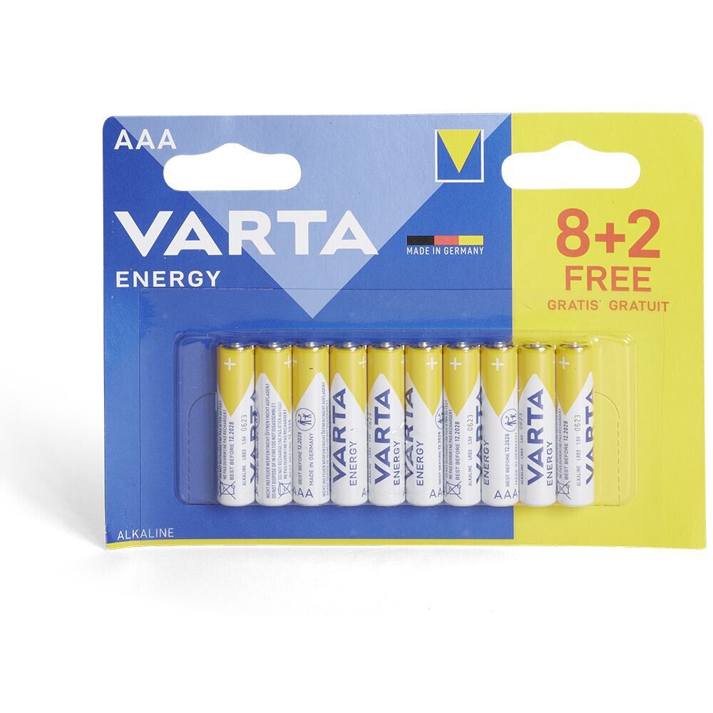 Pile AAA Energy x8   2 gratuites