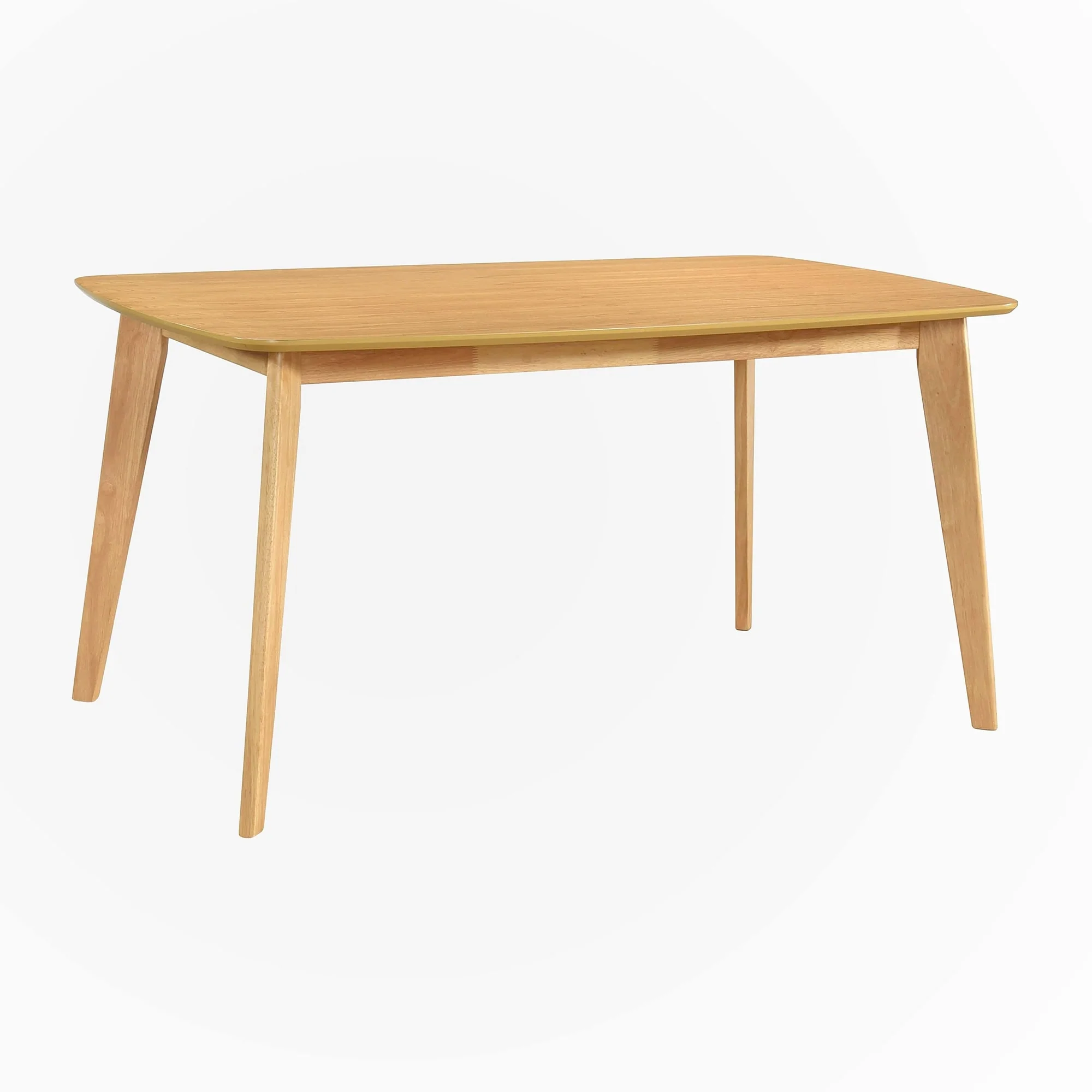 Natural Oak Finish Dining Table 1pc