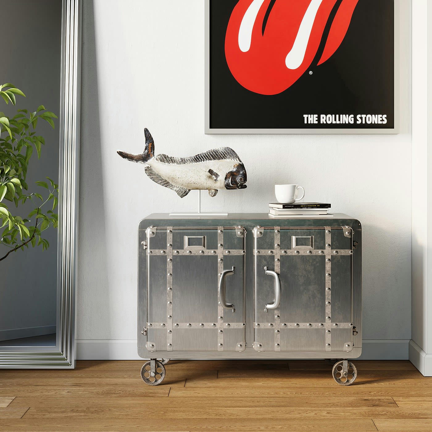 BUSTER - Commode industrielle 2 portes en acier