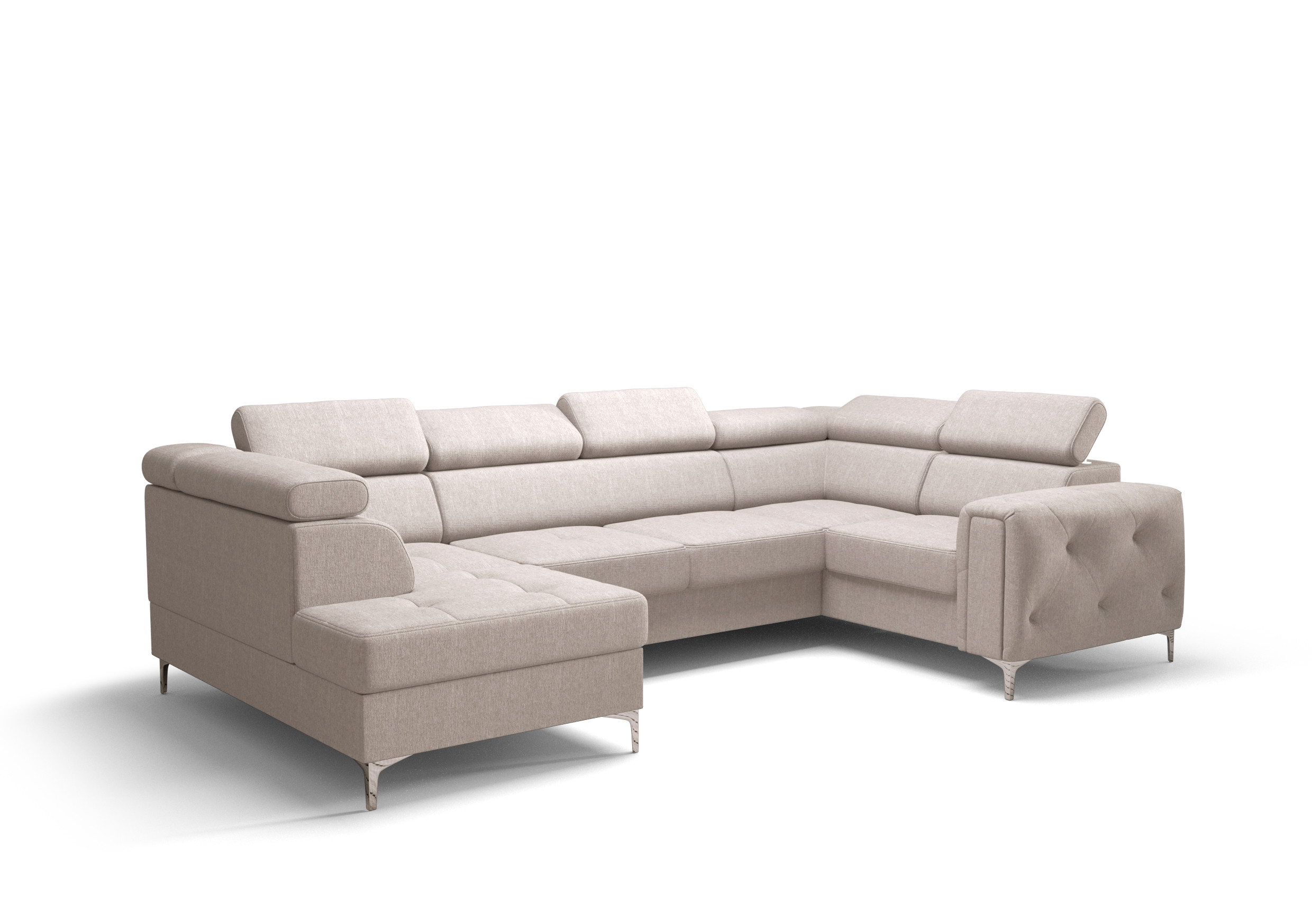 Narożnik orion max ii z funkcją spania 165x350x185cm Tkanina