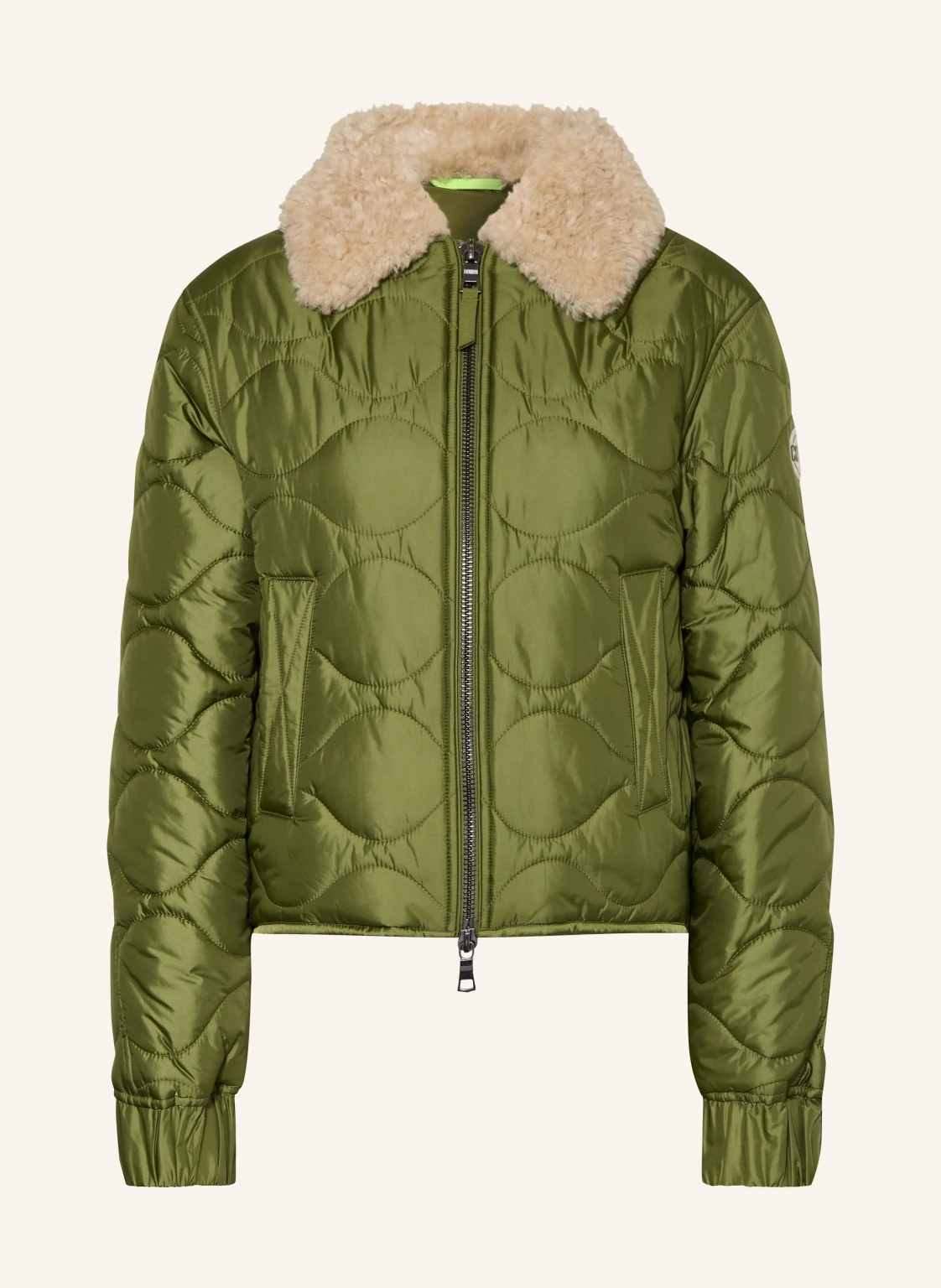 No.1 Como Steppjacke MASSA mit abnehmbarem Kunstfell