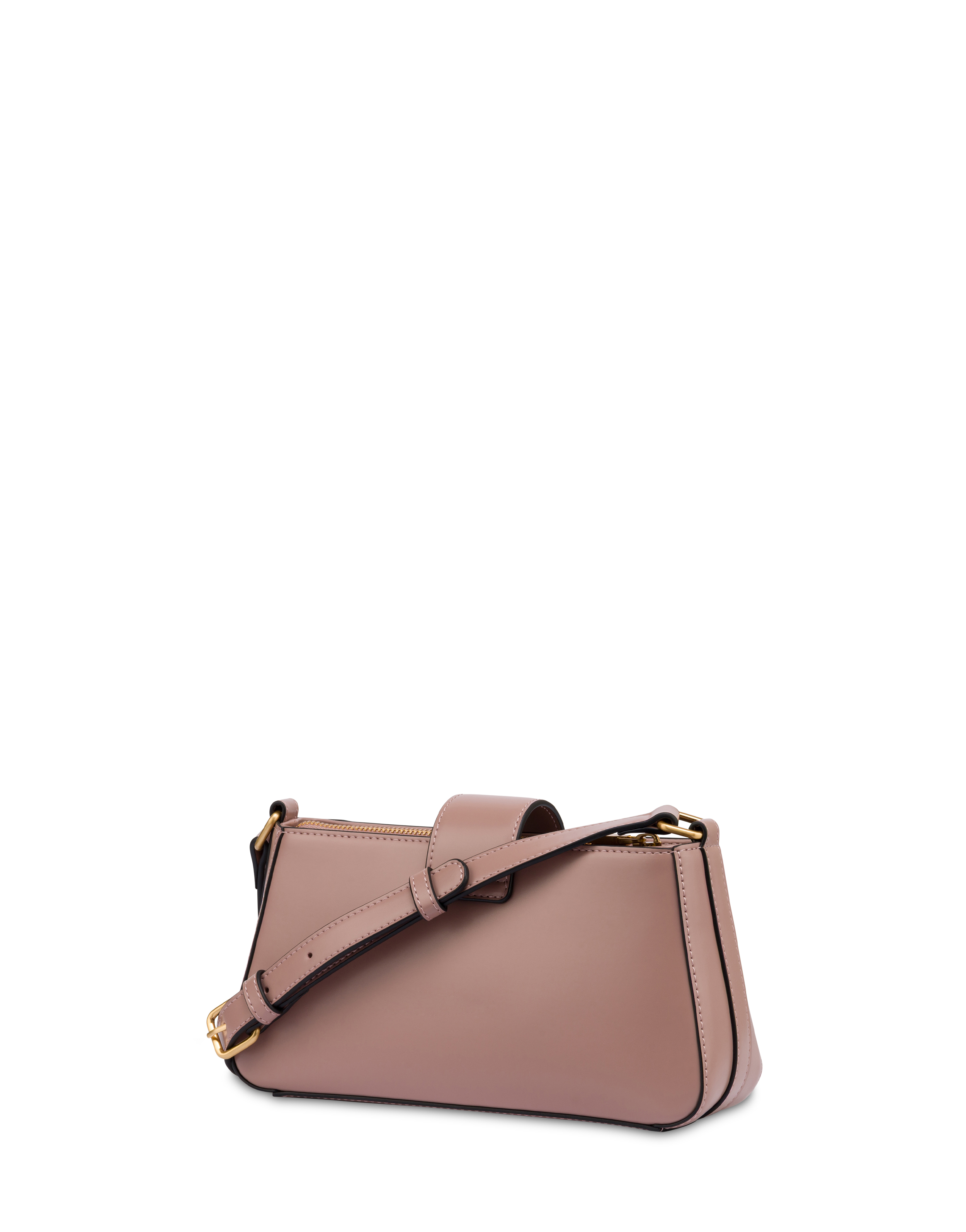 Borsa A Spalla Aurora In Plain Pu Rosa Antico