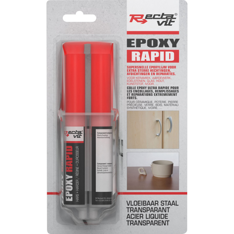 Colle Epoxy Rapid à deux composants 0,024 L RECTAVIT