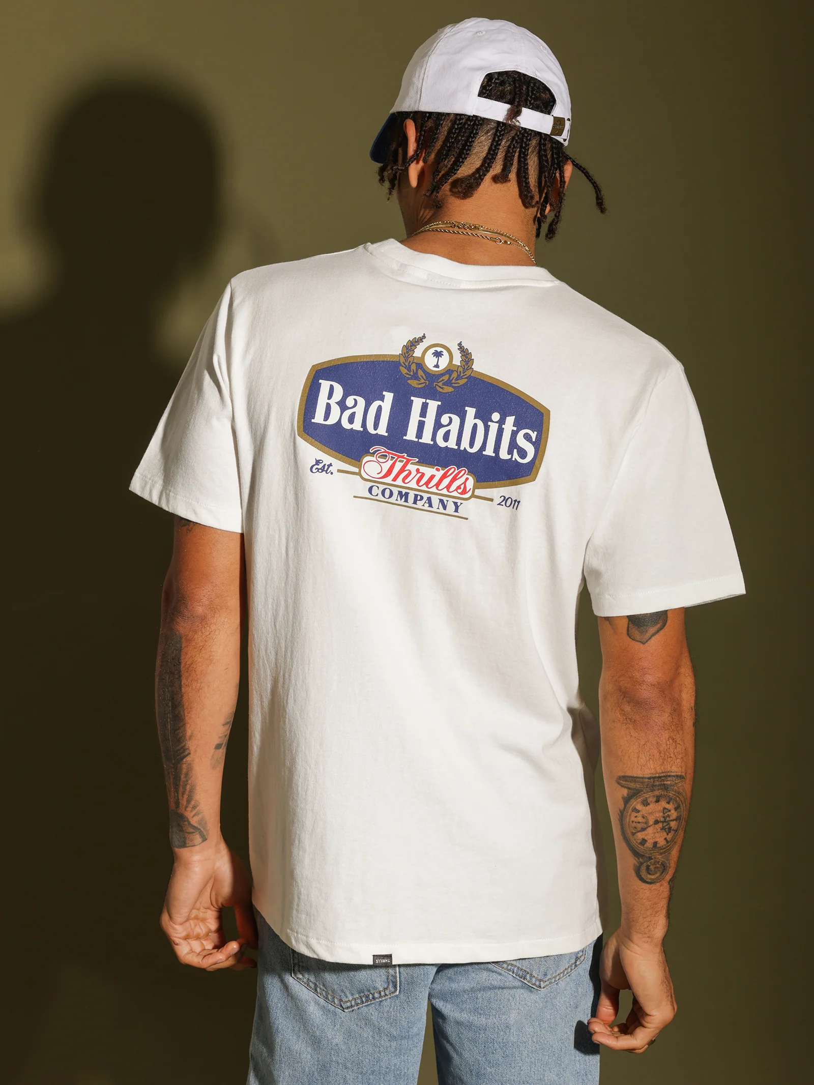 Bad Habits Die Hard Merch Fit T-Shirt