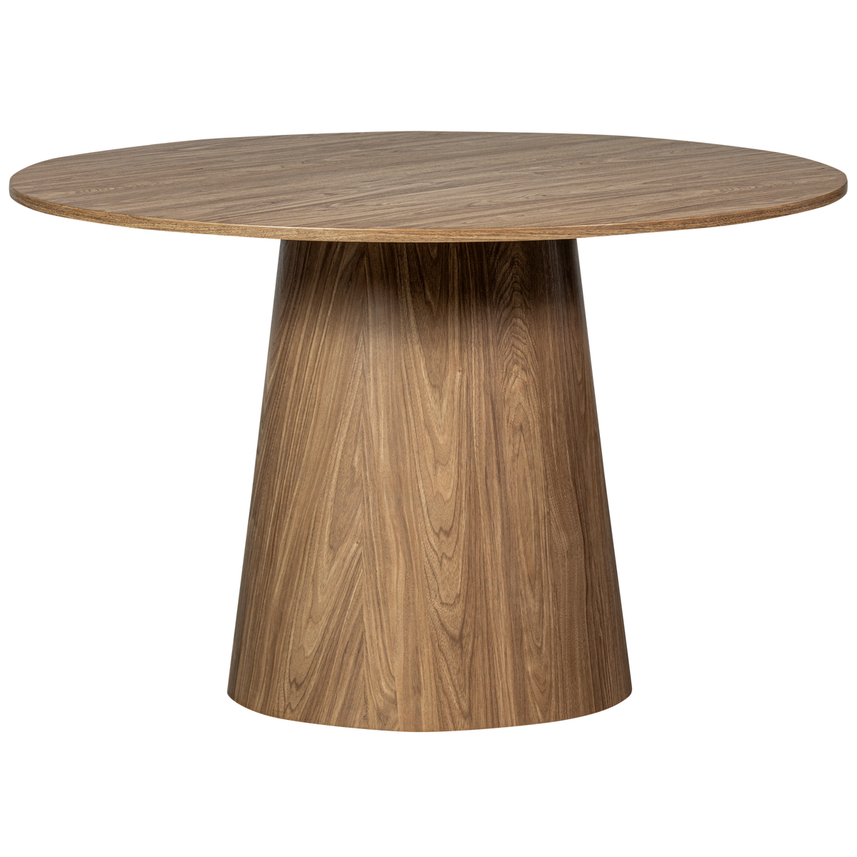 WOOOD eettafel Maan - MDF - Walnoot - 75x120x120