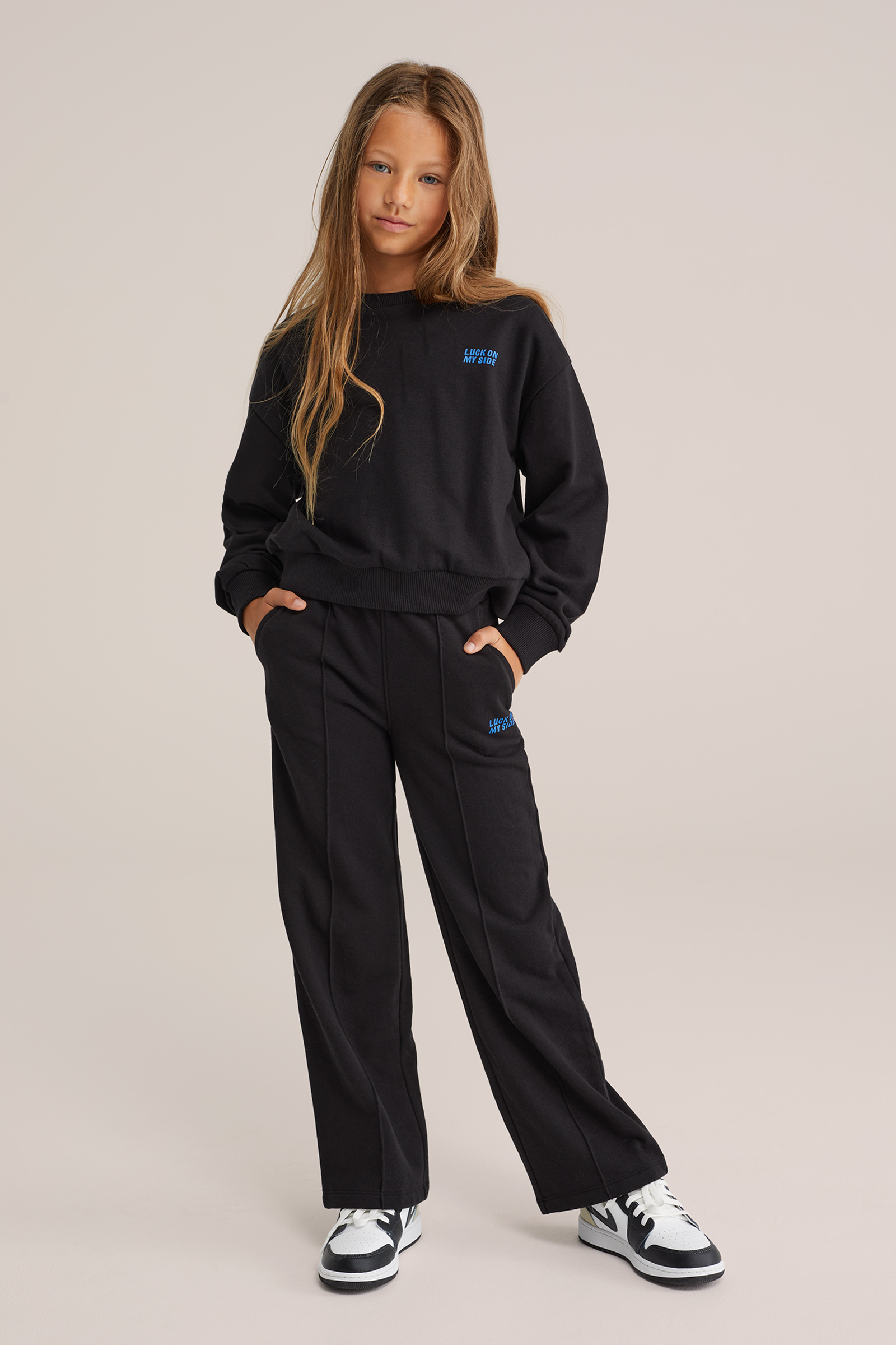 Meisjes Straight fit joggingbroek