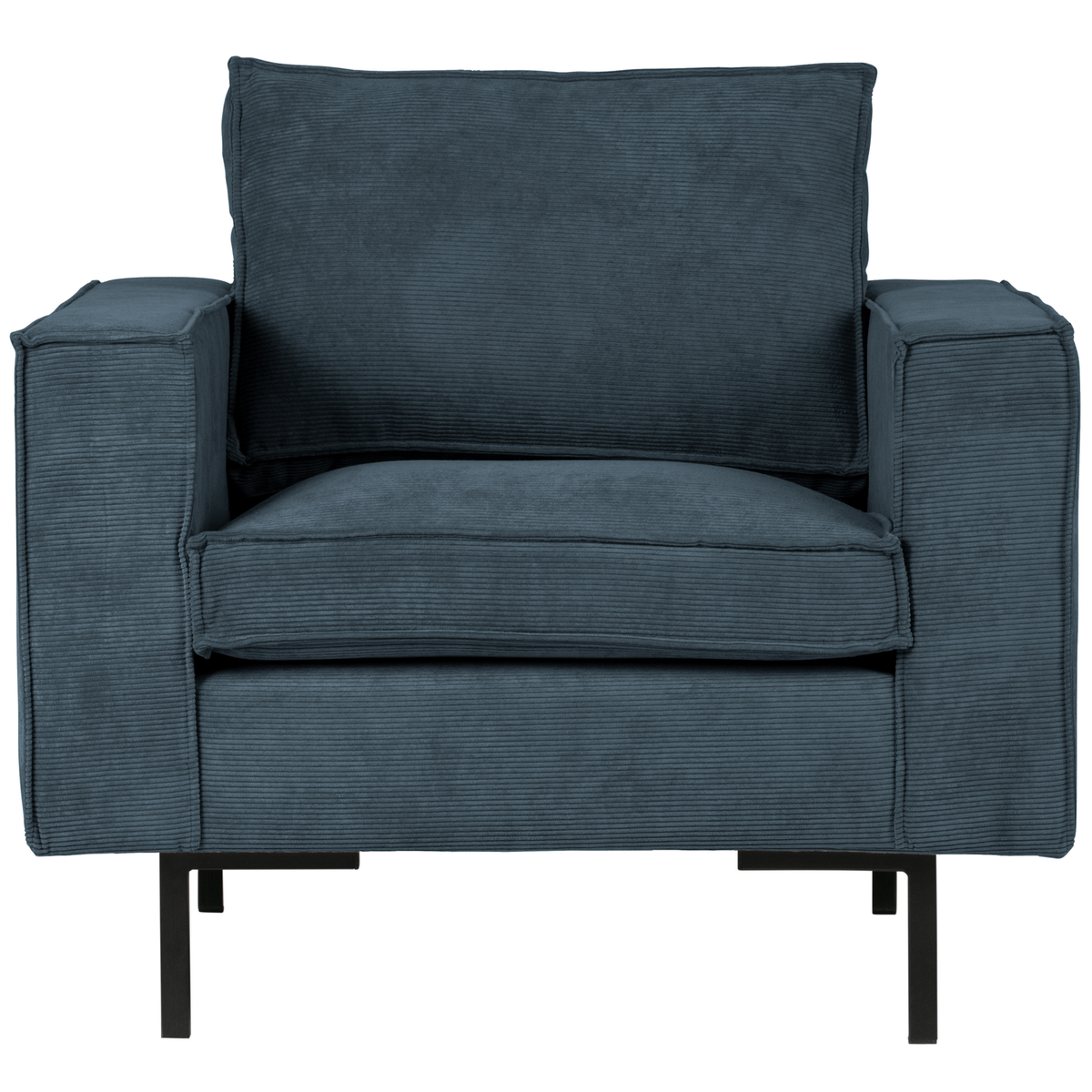 WOOOD fauteuil Arwin- Staalblauw