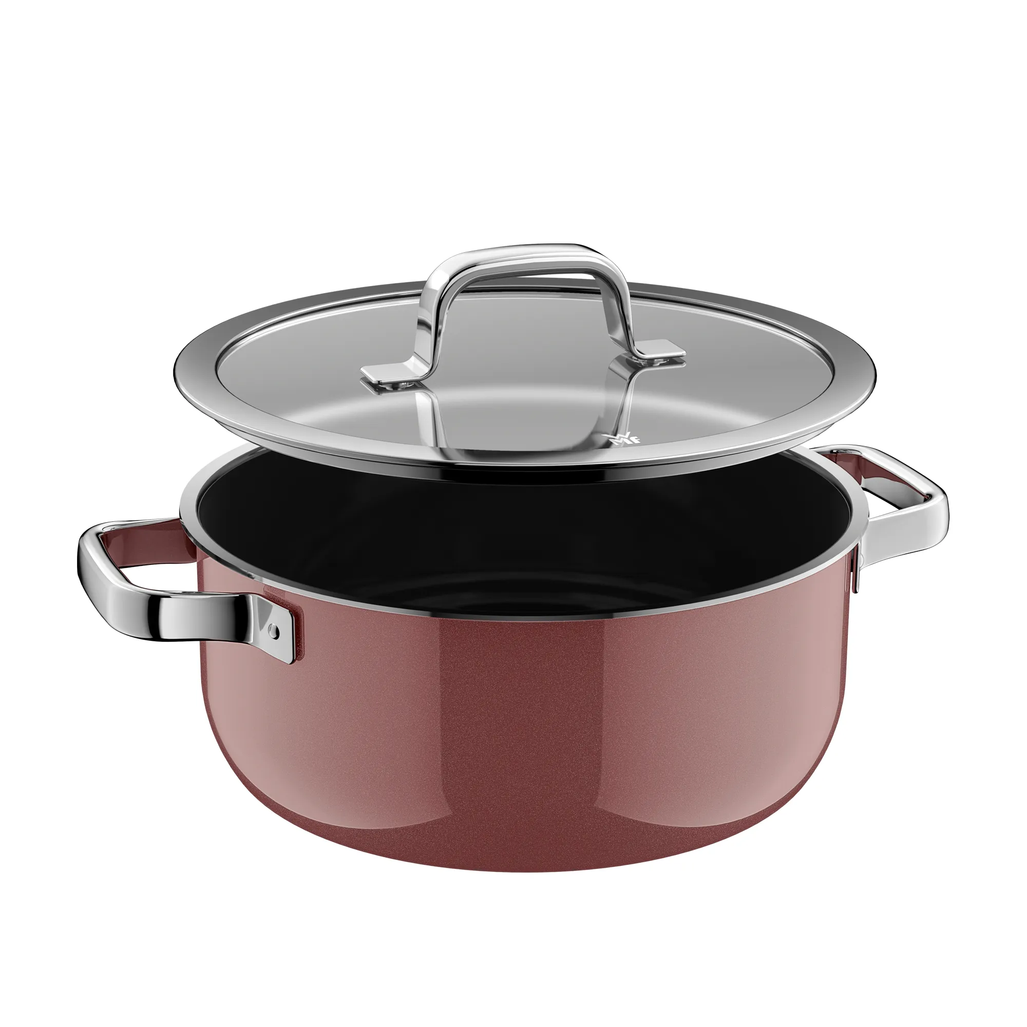 Fusiontec Mineral Pro, Braising Pan With Lid, 24 cm, Rose Quartz