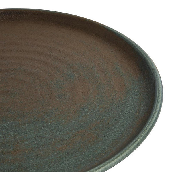 Assiette Plate Restaurant 265 mm - 6 Couleurs - Lot de 6 - Olympia Canvas - Marron - l0.1- L0.1- P0.1- h0.1- Grès