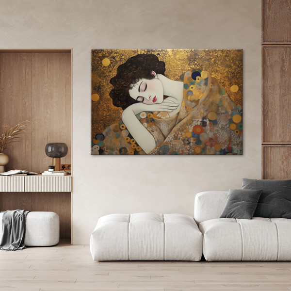 Feeby Obraz na płótnie, Kobieca twarz - G. Klimt 60x40