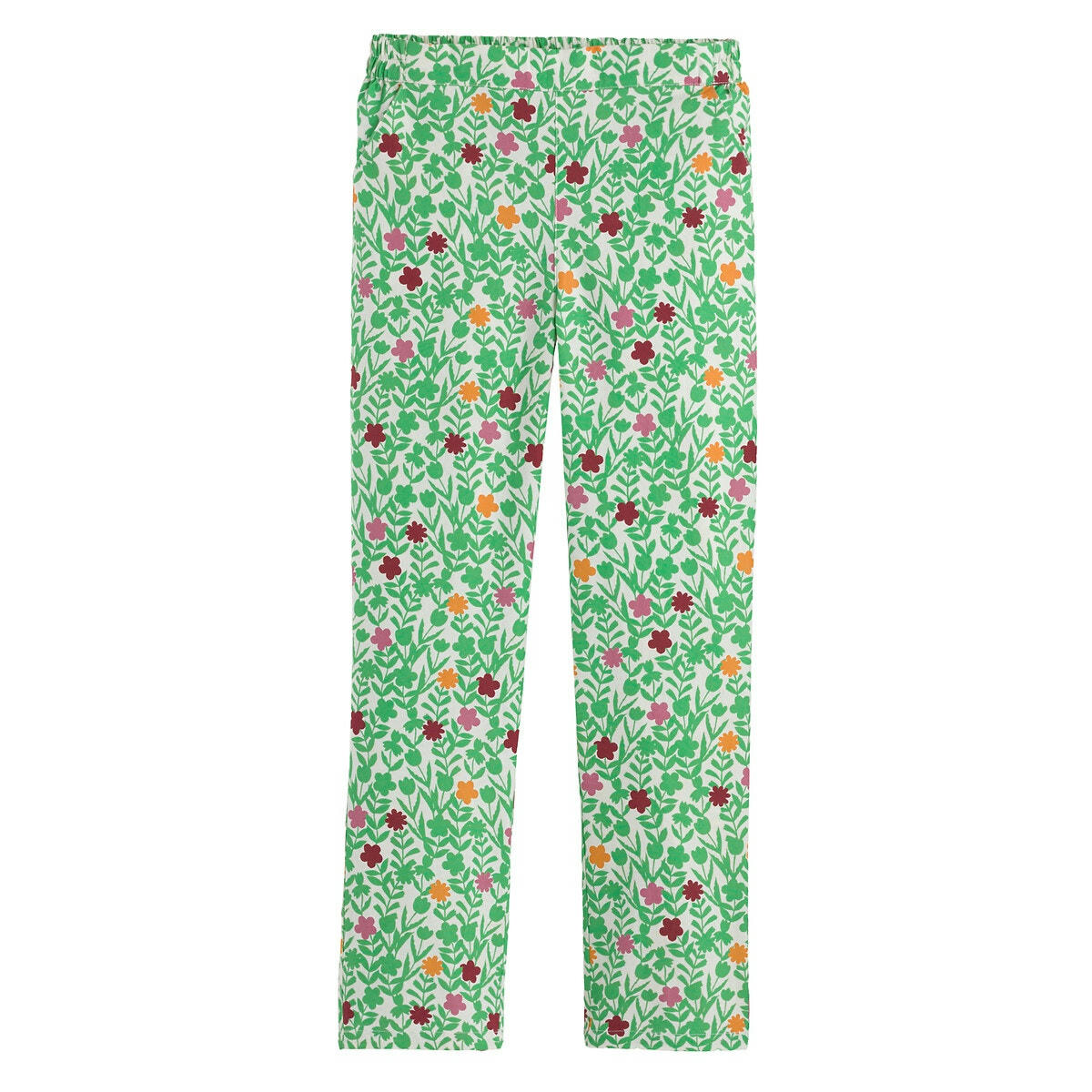 Pantalon droit imprimé floral