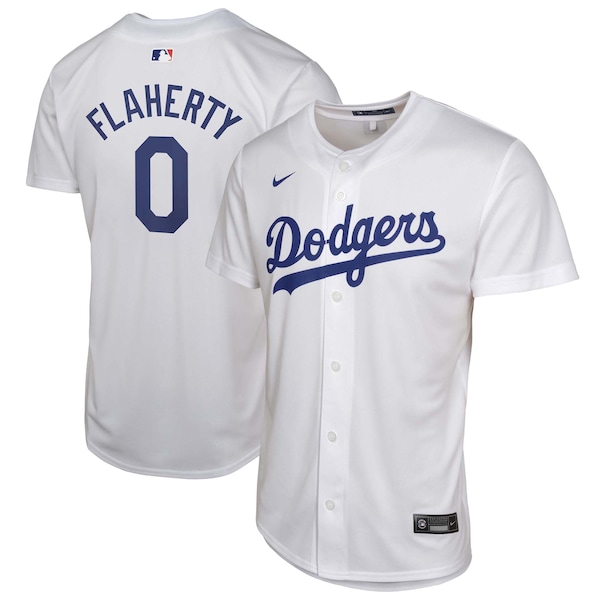 Jack Flaherty Los Angeles Dodgers Nike Youth Home Player Game Jersey - White