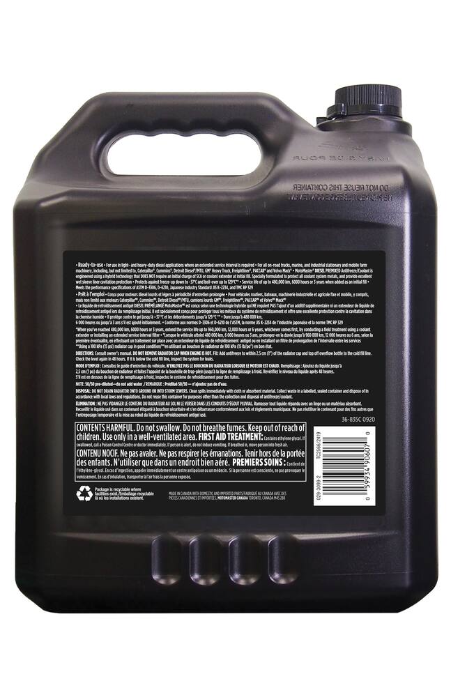 MotoMaster Long Life Diesel Premixed Anti-Freeze/Coolant, 9.46-L
