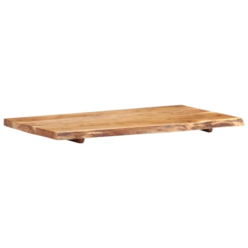 NNEVL Bathroom Vanity Top Solid Acacia Wood 100x55x3.8 cm