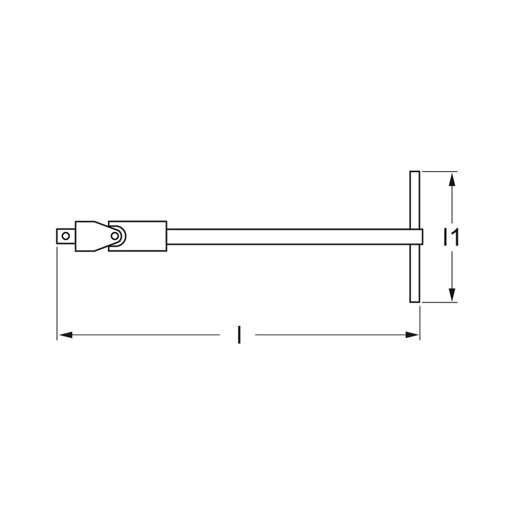 FORLENGER MATADOR T-HÅNDTAK 12,5X300MM