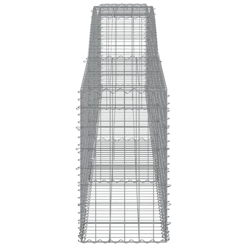 NNEVL Arched Gabion Baskets 8 pcs 400x50x80/100 cm Galvanised Iron